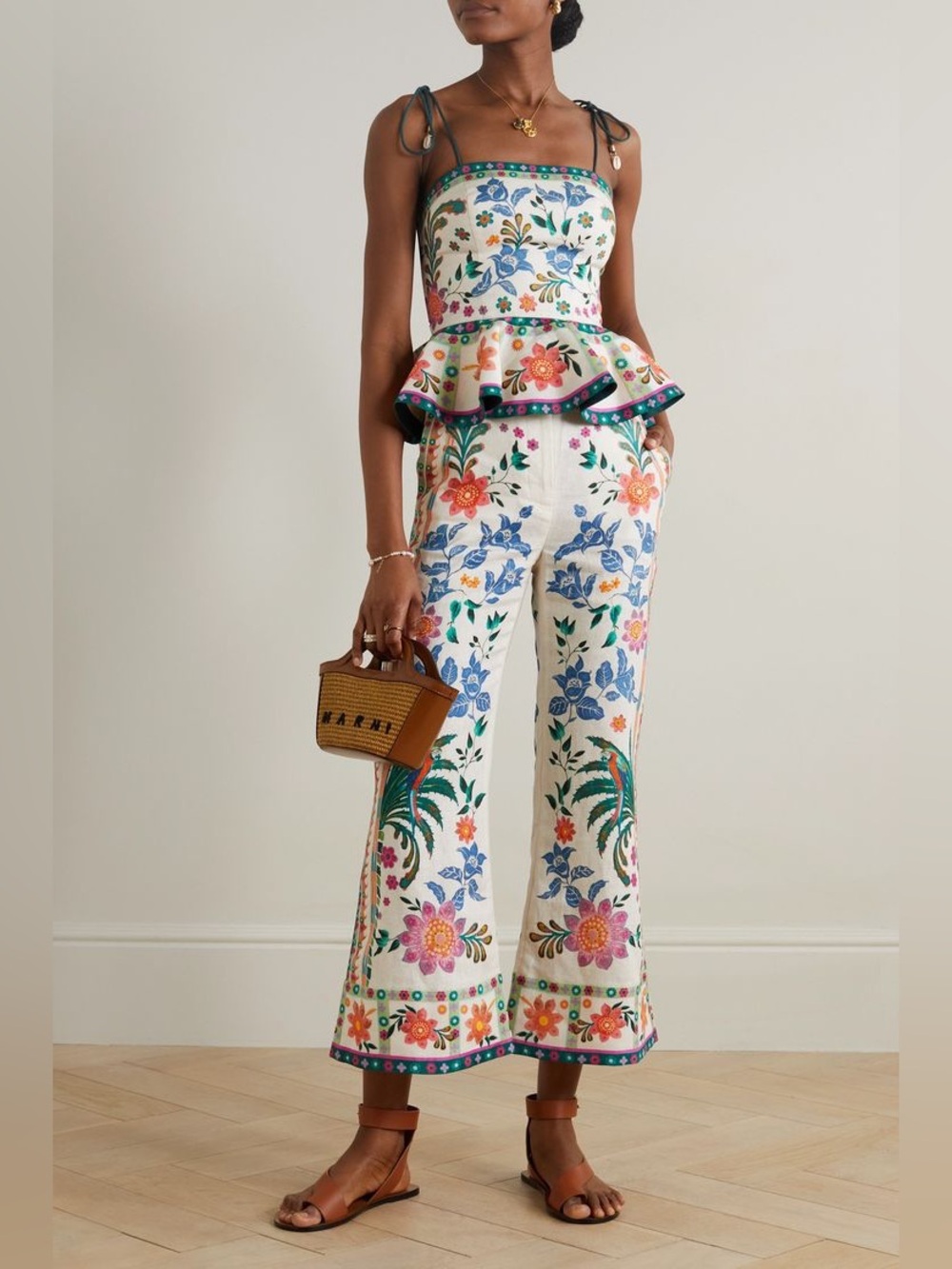 Zimmerman Floral Embroidered Set Jumpsuit